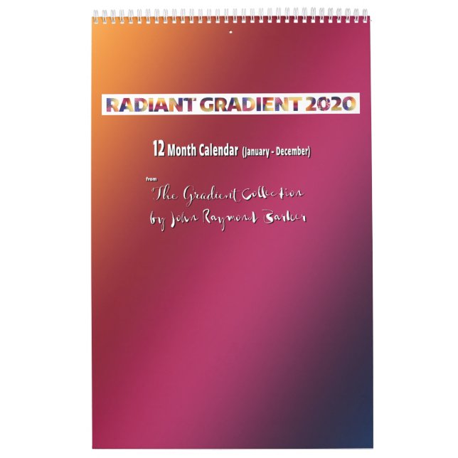Radiant Gradient 2020 Calendar Kalender (Titelbild)
