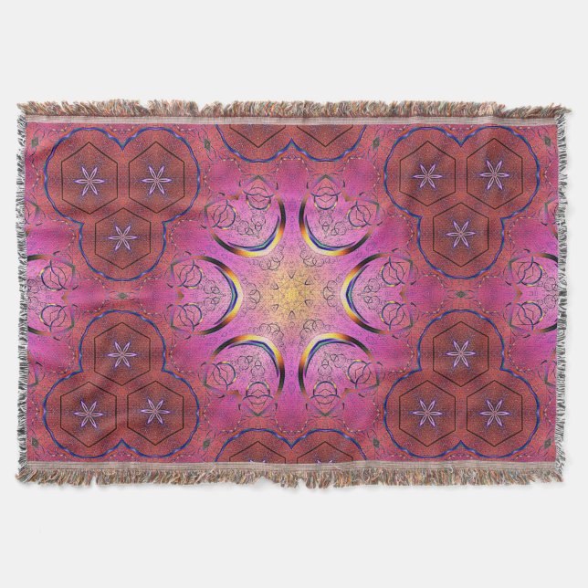 Radiant Heart Kaleidoskop Decke (Vorderseite)