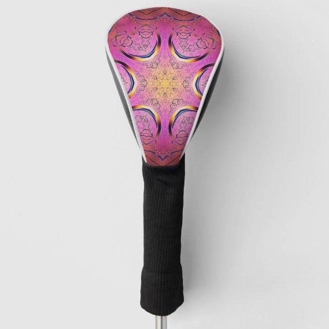 Radiant Heart Kaleidoskop Golf Headcover (Vorderseite)