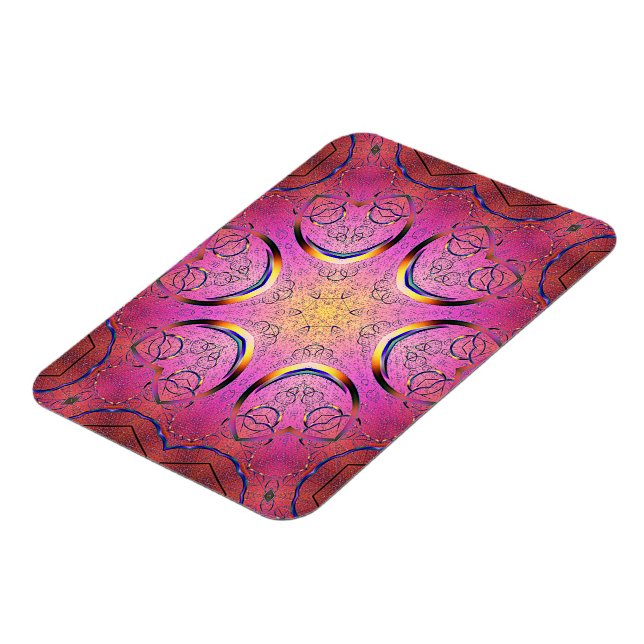 Radiant Heart Kaleidoskop Magnet (Linke Seite)