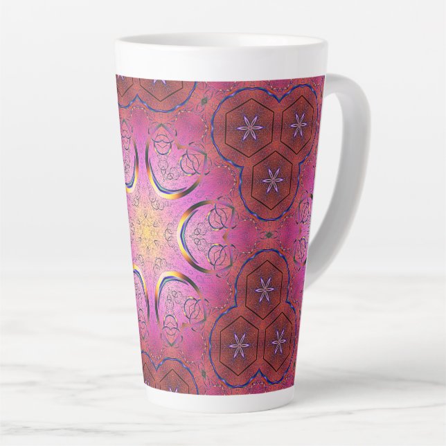Radiant Heart Kaleidoskop Milchtasse (Rechte Ecke)