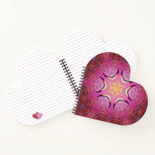Radiant Heart Kaleidoskop Notizbuch