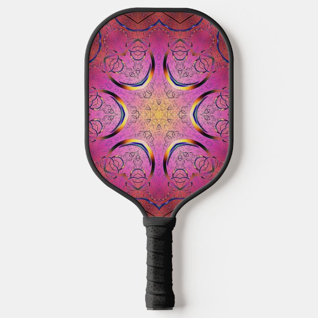 Radiant Heart Kaleidoskop Pickleball Schläger (Vorderseite)