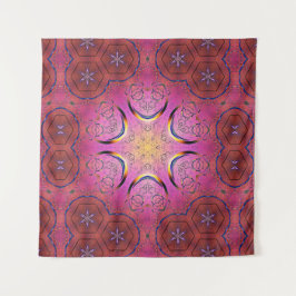 Radiant Heart Kaleidoskop Wandteppich