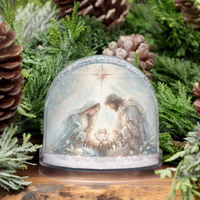 Radiant Holy Family Nativity Scene Schneekugeln (Winter)