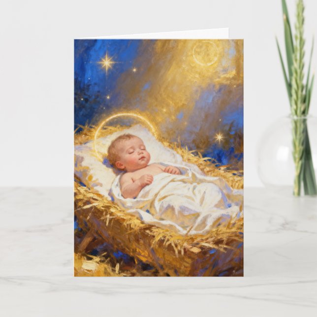 Radiant Holy Night Christmas Card Karte (Vorderseite)