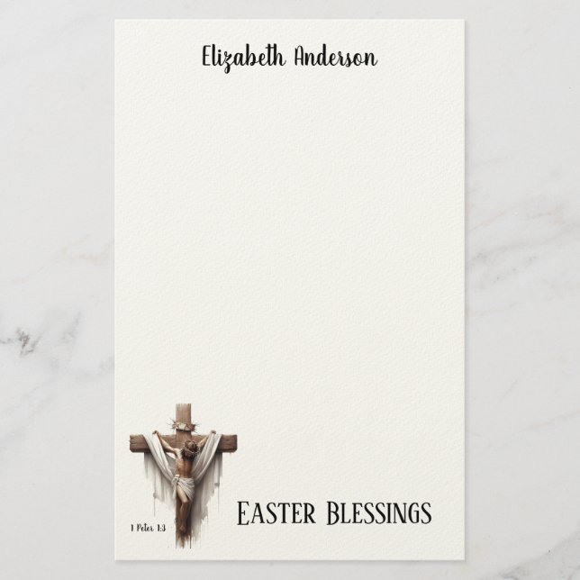 Radiant Hope at the Cross Briefpapier (Vorderseite)