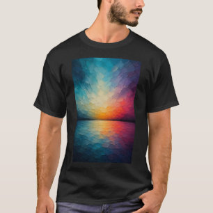 Radiant Horizon T-Shirt Reflections Abstraites