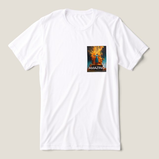 "Radiant Joy" Tri-Blend Shirt (Design Vorderseite)