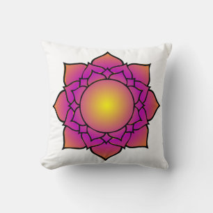 Radiant Lotus Blume Kissen