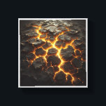 Radiant Magma Flow - Dramatic Cracked Lava Earth A Leinwanddruck<br><div class="desc">A powerful and dramatic 3D abstract render of cracked, dark earth revealing glowing molten lava beneath. This high-contrast piece captures the intense heat and energy of a volcanic eruption, featuring vibrant orange and yellow light against deep charcoal textures. Perfect for creating a bold, masculine, or high-energy atmosphere in modern living...</div>
