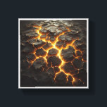 Radiant Magma Flow - Dramatic Cracked Lava Earth A Leinwanddruck<br><div class="desc">A powerful and dramatic 3D abstract render of cracked, dark earth revealing glowing molten lava beneath. This high-contrast piece captures the intense heat and energy of a volcanic eruption, featuring vibrant orange and yellow light against deep charcoal textures. Perfect for creating a bold, masculine, or high-energy atmosphere in modern living...</div>