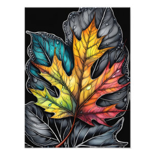 Radiant Maple Leaf Fotodruck