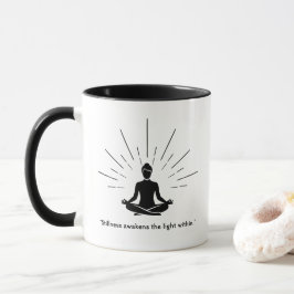 Radiant Meditation Silhouette Tasse