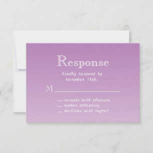 Radiant Orchid Butterfly UAWG RSVP Karte