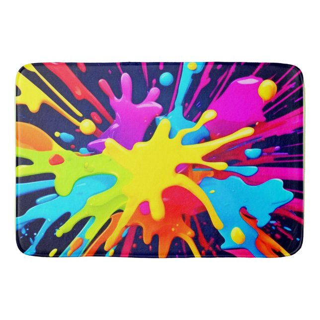 Radiant Paint Explosion Badematte (Vorderseite)