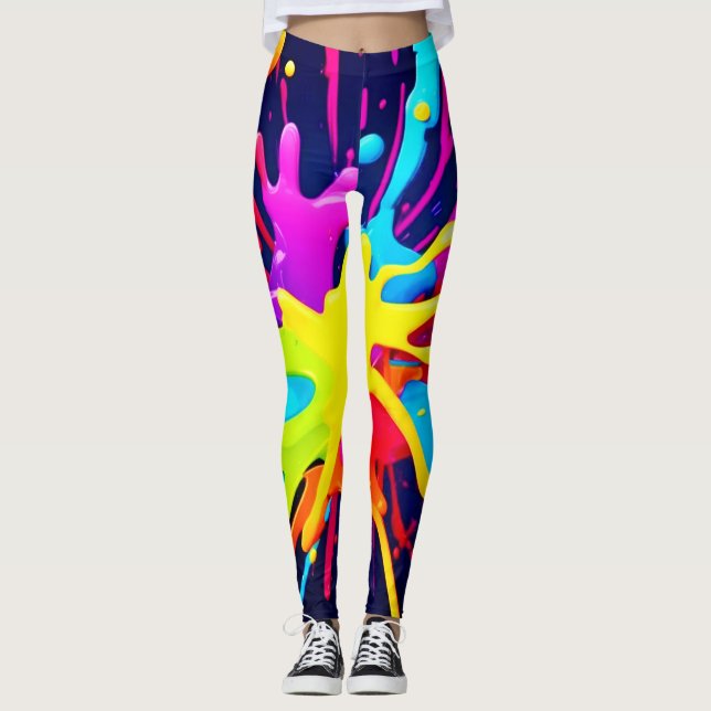 Radiant Paint Explosion Leggings (Vorderseite)