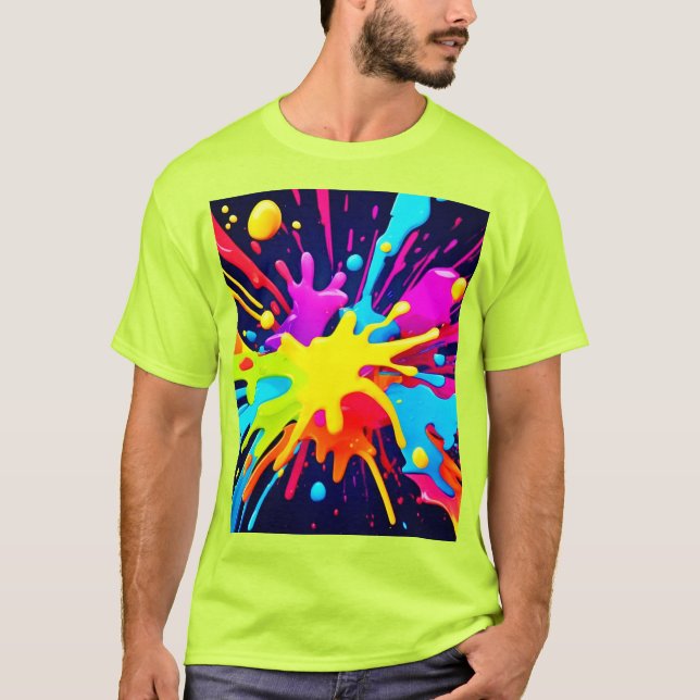 Radiant Paint Explosion T-Shirt (Vorderseite)