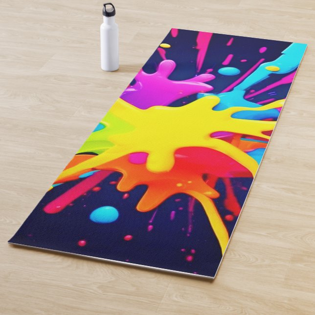 Radiant Paint Explosion Yogamatte (Beispiel)