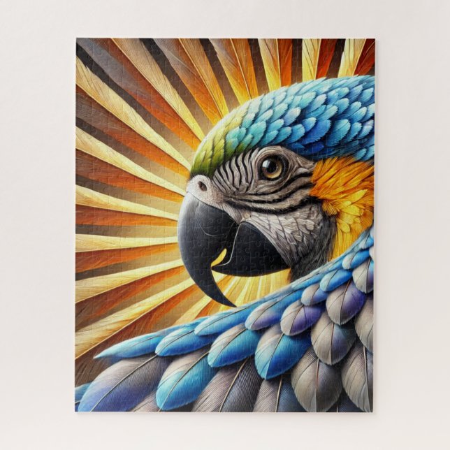Radiant Parrot Sunburst (Vertikal)