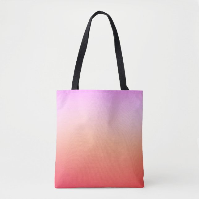 Radiant Pastel Sunset Gradient Tasche (Vorderseite)