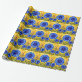 Radiant Petal Serie – Kornblume Geschenkpapier