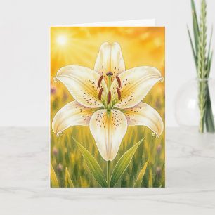 Radiant Petal Serie – Lilie Karte