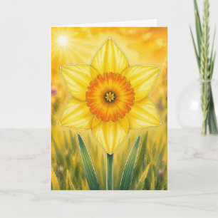 Radiant Petal Serie – Narzisse Karte
