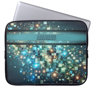Radiant Pixel Bokeh Laptopschutzhülle