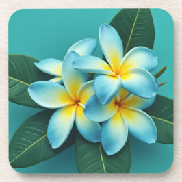 Radiant Plumeria Blooms Getränkeuntersetzer