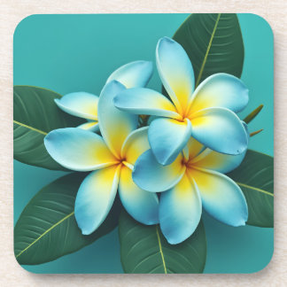 Radiant Plumeria Blooms Getränkeuntersetzer