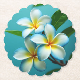 Radiant Plumeria Blooms Untersetzer