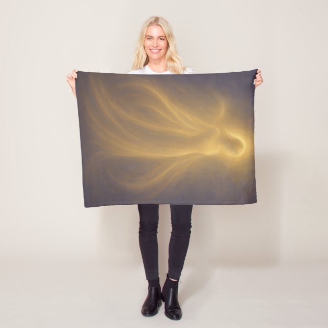 Radiant Presence Angel of Golden Light Spiritual Fleecedecke (Beispiel)
