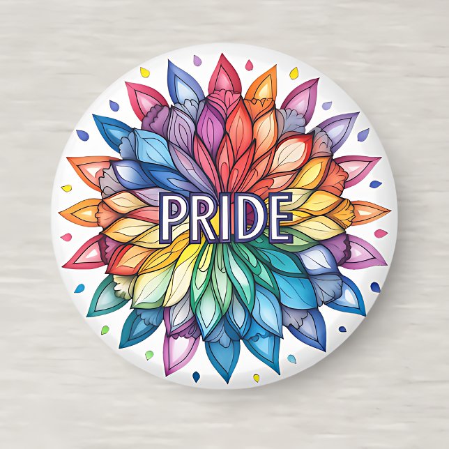 Radiant PRIDE Month Mandala Magnet (Von Creator hochgeladen)