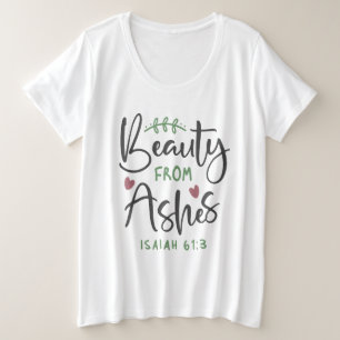 Radiant Redemption - Isaiah 61:3 Christliches Desi Große Größe T-Shirt