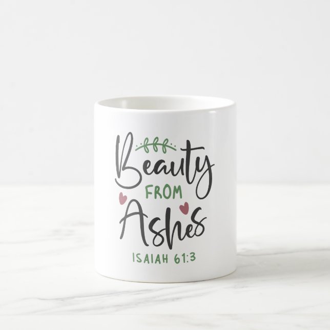 Radiant Redemption - Isaiah 61:3 Christliches Desi Kaffeetasse (Mittel)