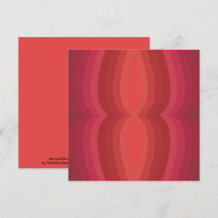 Radiant Reds Carnival Funhouse Distorted Mirror Karte