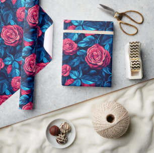 Radiant Rose Blume Classic Wrapping Paper Geschenkpapier