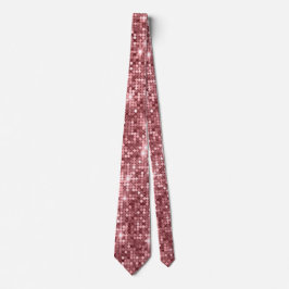 Radiant Rose Gold Sparkling Glitzer Neck Tie Krawatte