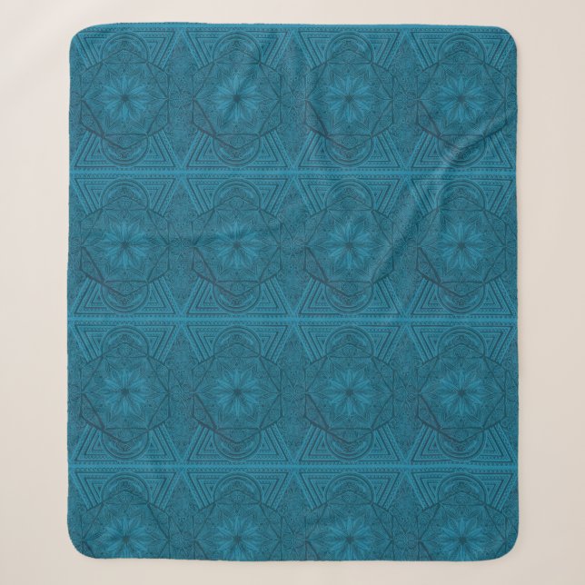 Radiant Sacred Geometry Mandala Sherpadecke (Vorderseite)
