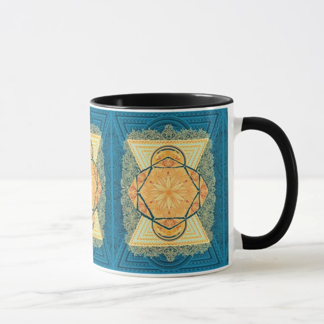 Radiant Sacred Geometry Mandala Tasse (Rechts)