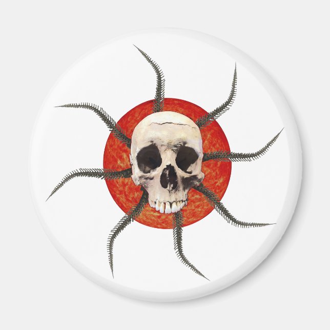 Radiant Skulls Forever Magnet (Vorne)