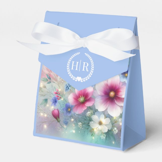 Radiant Sparkling Spring Blooms Wedding Geschenkschachtel (Vorderseite)