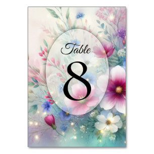 Radiant Sparkling Spring Blooms Wedding Tischnummer