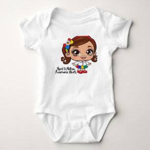 "Radiant Spirit: Ein kleines Mädchen feiert Autism Baby Strampler