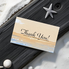 Radiant Summer Beach Hochzeitbudget Vielen Dank Mitteilungskarte