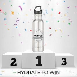 Radiant Sun Water Quote with Good Day Bar Edelstahlflasche