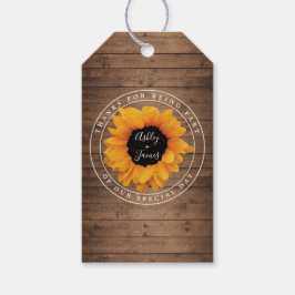 Radiant Sunflower Names Vielen Dank Geschenkanhänger