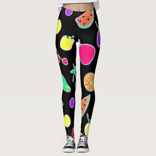 Radiant Tropic Neon Magic Leggings (Vorderseite)