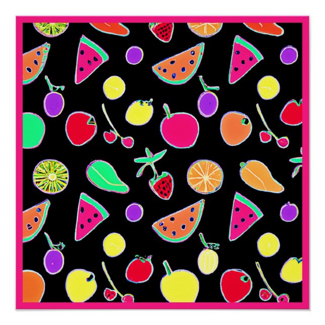 Radiant Tropic Neon Magic Poster (Vorderseite)